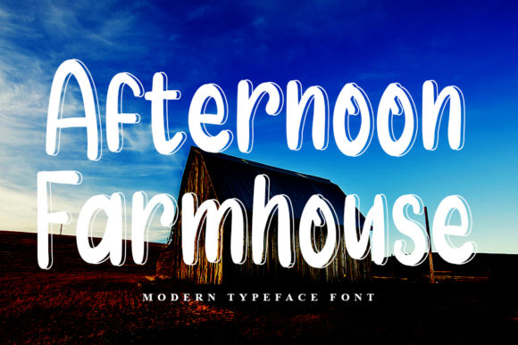 Afternoon Farmhouse: A Friendly Display Font for Digital Projects