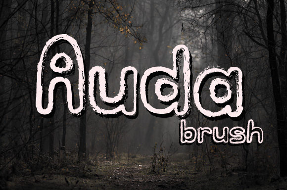 Auda: A Display Font with Handmade Charm