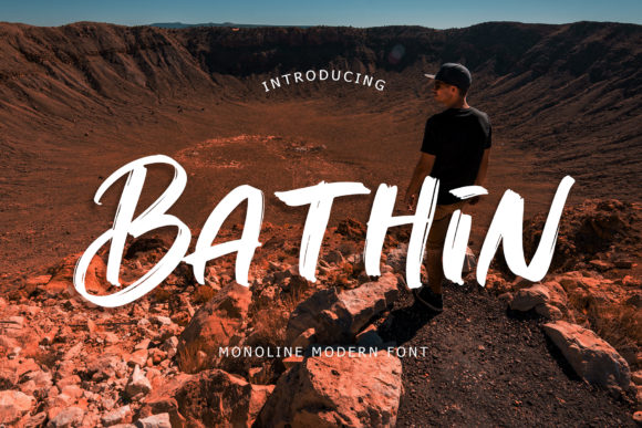 Bathin Font Review: Elevating Campaigns with a Bold Brush Style
