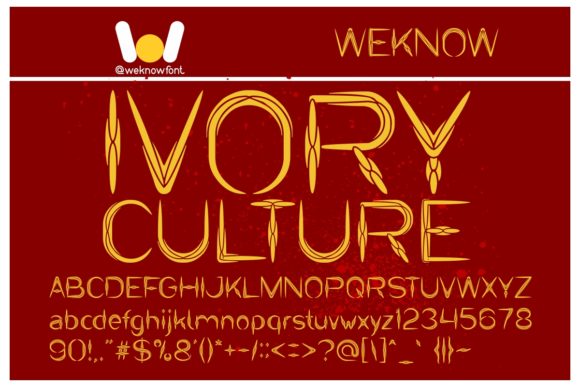 Discovering Ivory Culture: A New Favorite Display Font