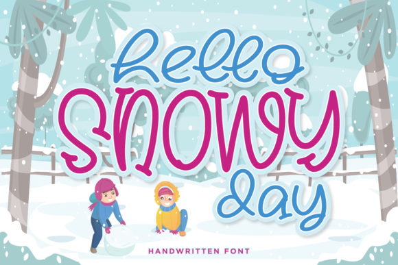 Hello Snowy Day: A Warmly Engaging Display Font for Digital Design