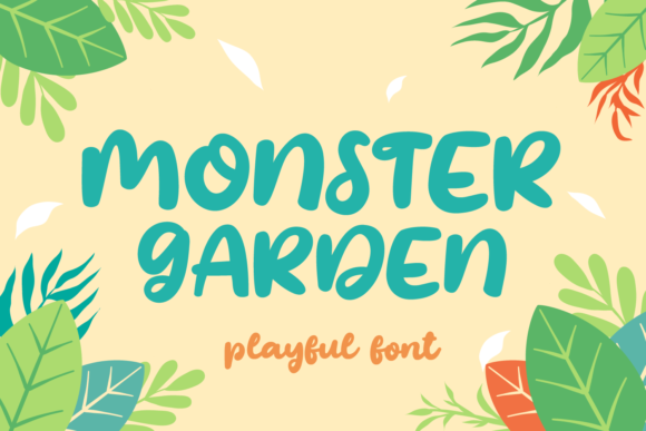 Monster Garden: A Playful Display Font for Editorial Mood