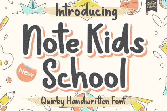 Note Kids School Font: A Friendly Modern Display Typeface for Web Projects