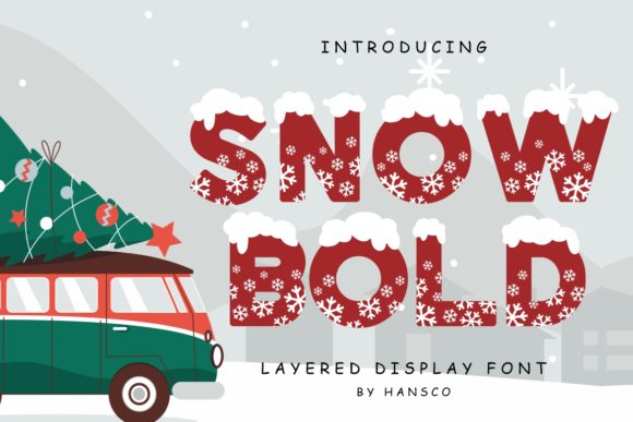 Snow Bold Font: A Unique Display Typeface for Editorial Winter