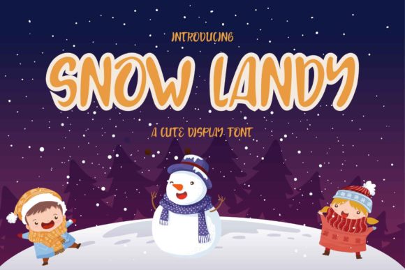Snow Landy: A Playful Display Font for Makers