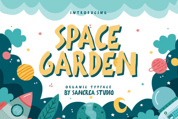 Space Garden: A Playful Display Font for Modern Marketing