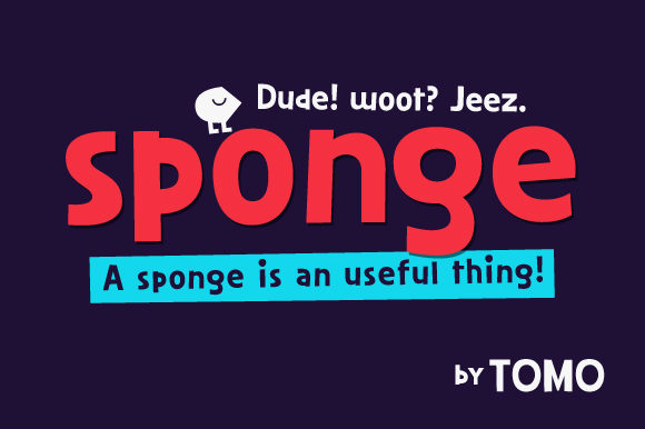 Sponge: A Craft-Friendly Display Font for Bold, Stylish Products