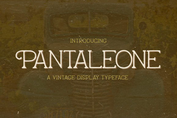 The Pantaleone Font: A Display Typeface with Vintage Editorial Character