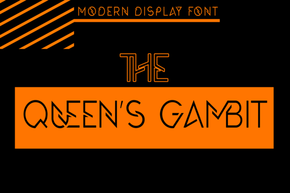 The Queen s Gambit: A Display Font for Crafters and Product Designers